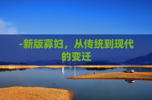 -新版寡妇，从传统到现代的变迁