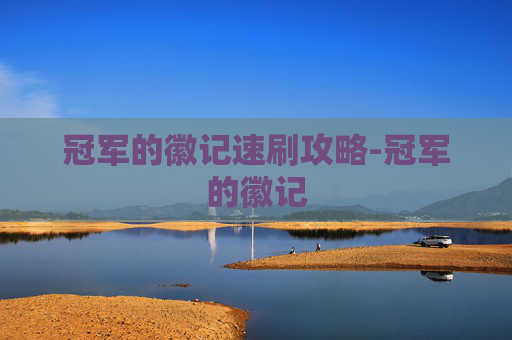 冠军的徽记速刷攻略-冠军的徽记