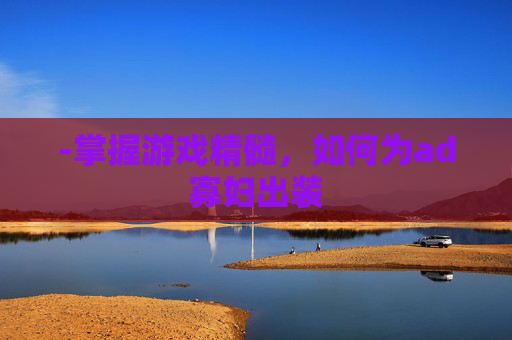 -掌握游戏精髓，如何为ad寡妇出装