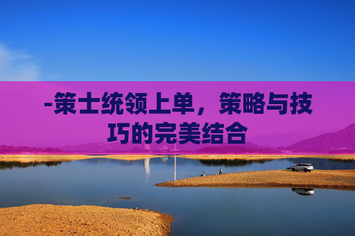 -策士统领上单，策略与技巧的完美结合